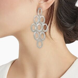 Ippolita Classico Open Oval Cascade Drop Earrings, Sterling Silver